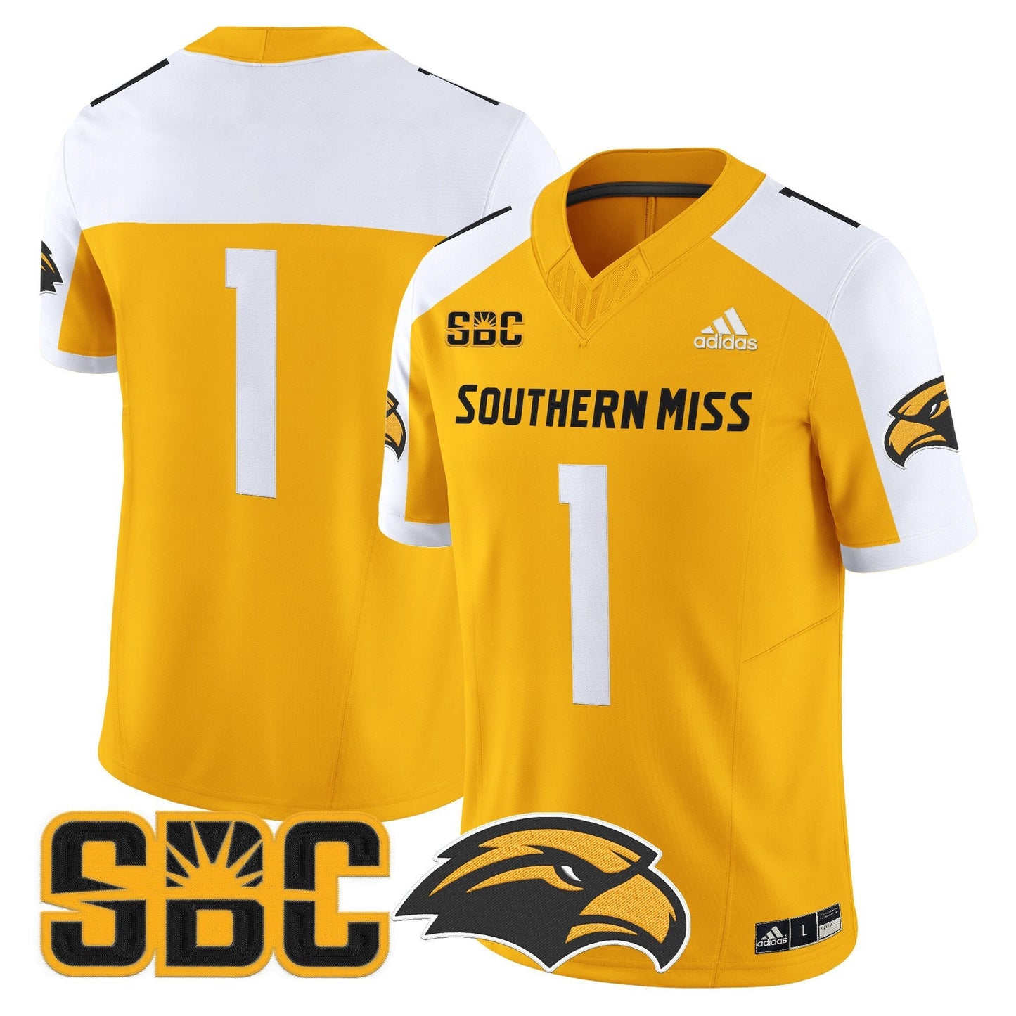 Men's Southern Miss Golden Eagles 2025 Vapor Limited Jersey - All Stitched