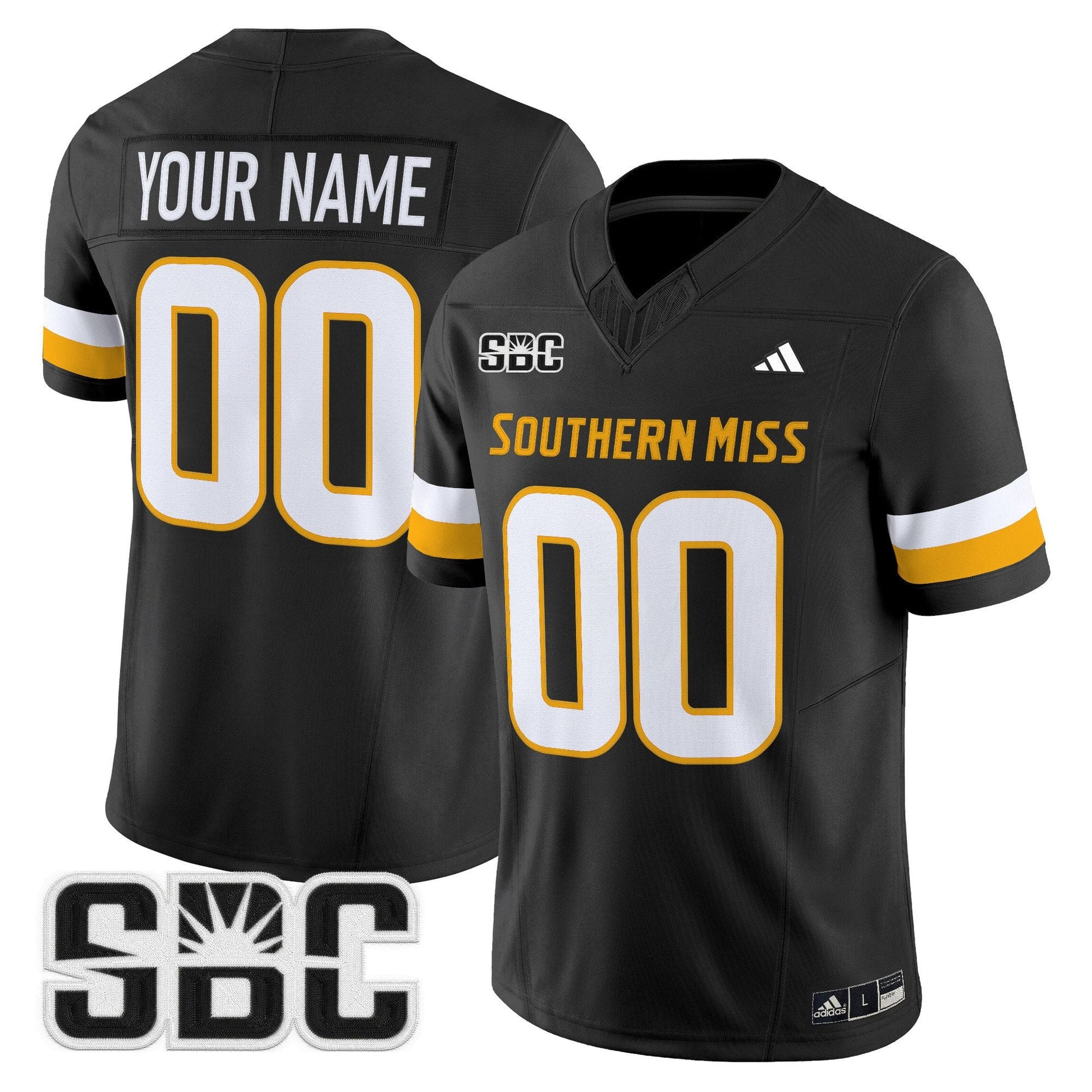 Southern Miss Golden Eagles 2025 Vapor Limited Custom Jersey - All Stitched