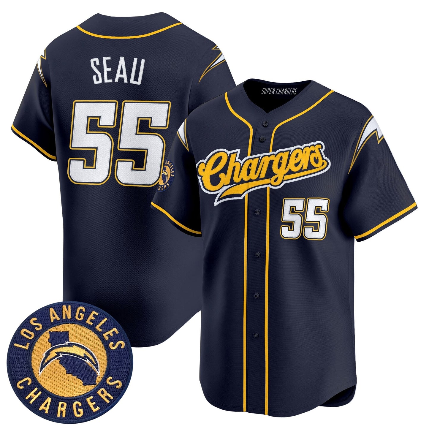 Men's Los Angeles Chargers 2025 Vapor Limited Baseball Jersey - All Stitched