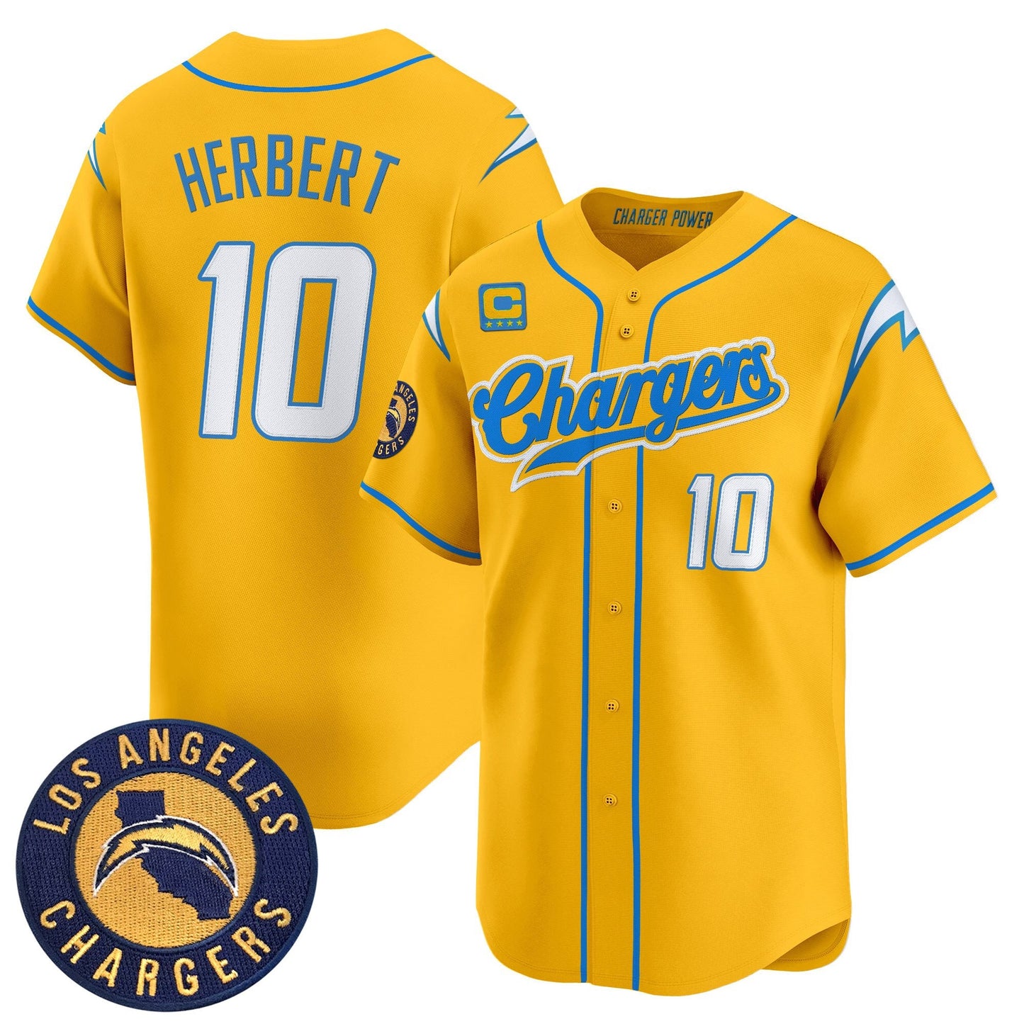 Men's Los Angeles Chargers 2025 Vapor Limited Baseball Jersey - All Stitched