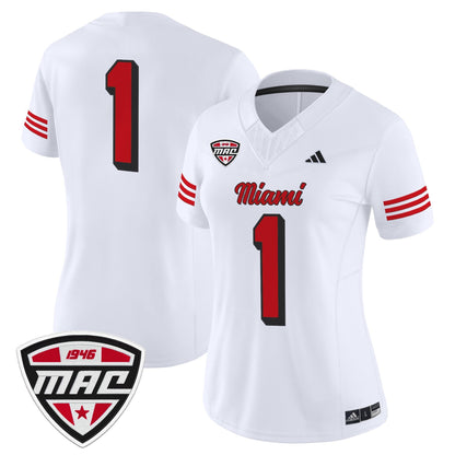 Women's Miami (OH) RedHawks 2025 Vapor Limited Jersey - All Stitched