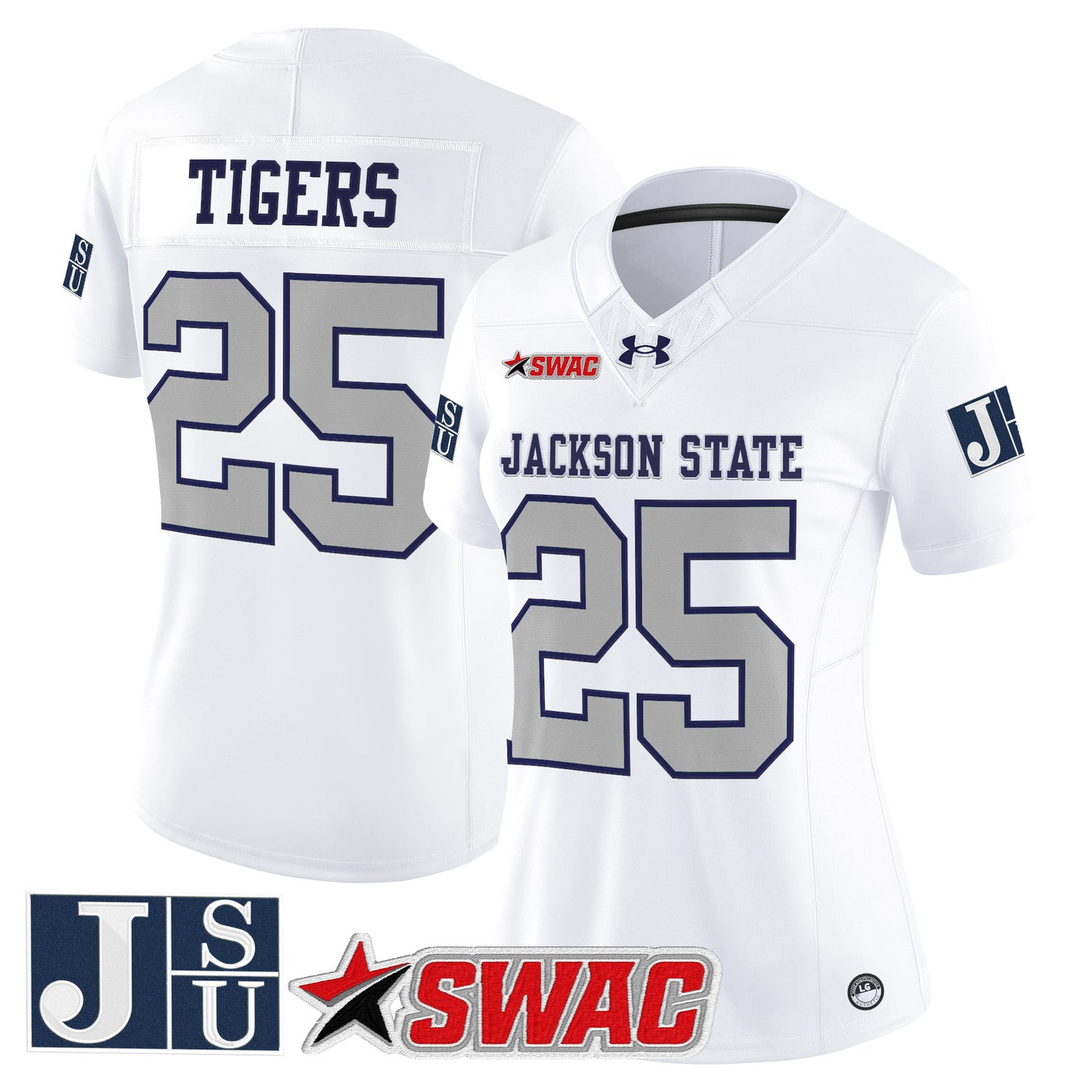 Women's Jackson State Tigers 2026 Vapor Limited Jersey - All Stitched