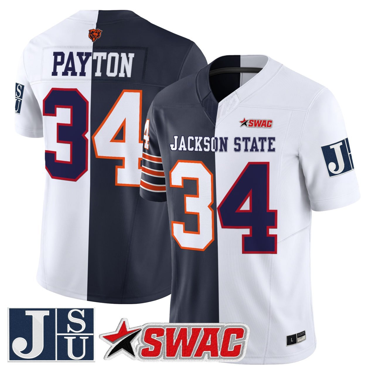 Walter Payton Split Vapor Limited Jersey - All Stitched