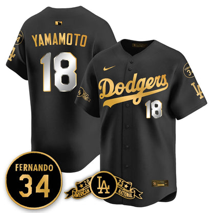 LAD 2025 National League Champions Jersey - All Stitched