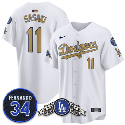 LAD 2025 National League Champions Jersey - All Stitched