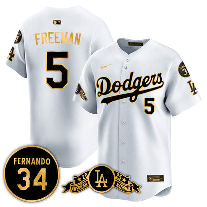 Los Angeles Dodgers 2025 National League Champions Jersey - All Stitched
