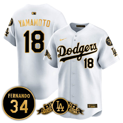 LAD 2025 National League Champions Jersey - All Stitched