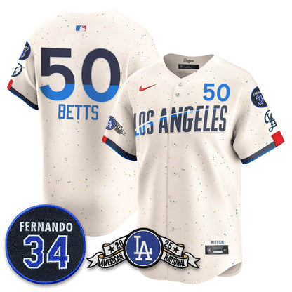 LAD 2025 National League Champions Jersey - All Stitched