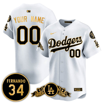 Custom Los Angeles Dodgers 2025 National League Champions Jersey - All Stitched
