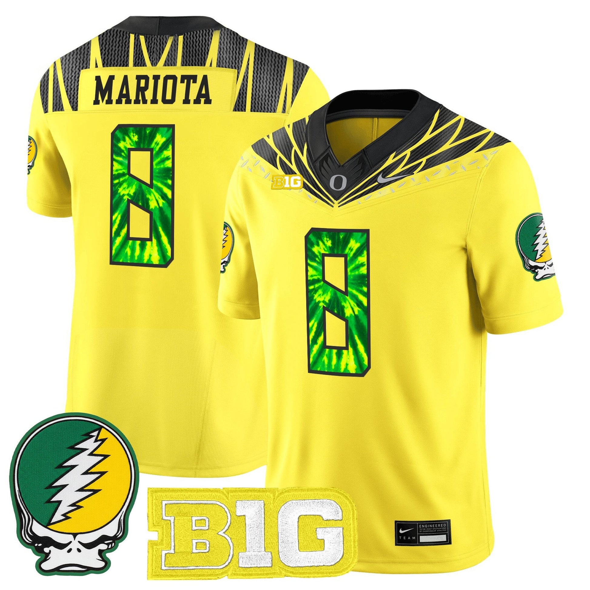 Men's Oregon Ducks 2025 "Grateful Ducks" Vapor Limited Jersey - All Stitched
