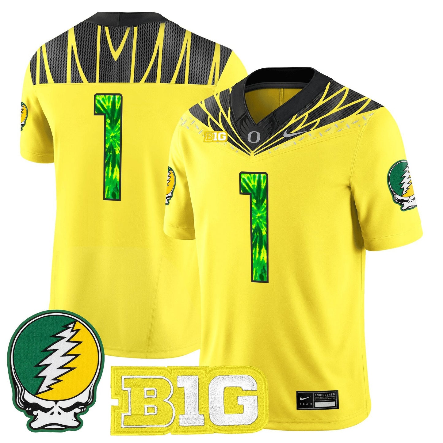 Men's Oregon Ducks 2025 "Grateful Ducks" Vapor Limited Jersey - All Stitched