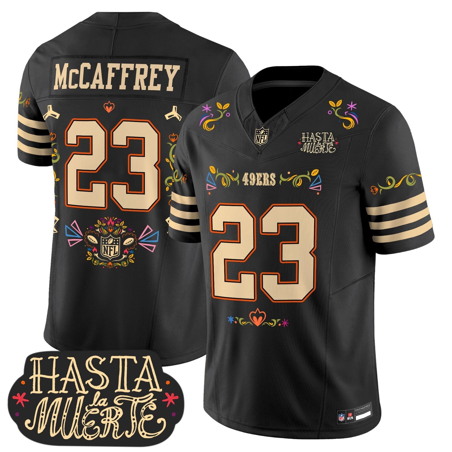 San Francisco 49ers Mexico 'Hasta la Muerte Edition' Vapor Limited Jersey - All Printed