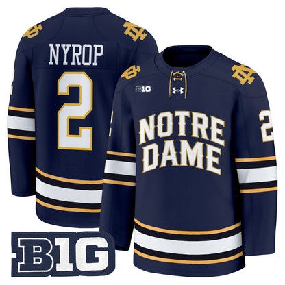 Men's Notre Dame Fighting Irish 2025/26 Premium Jersey - All Stitched