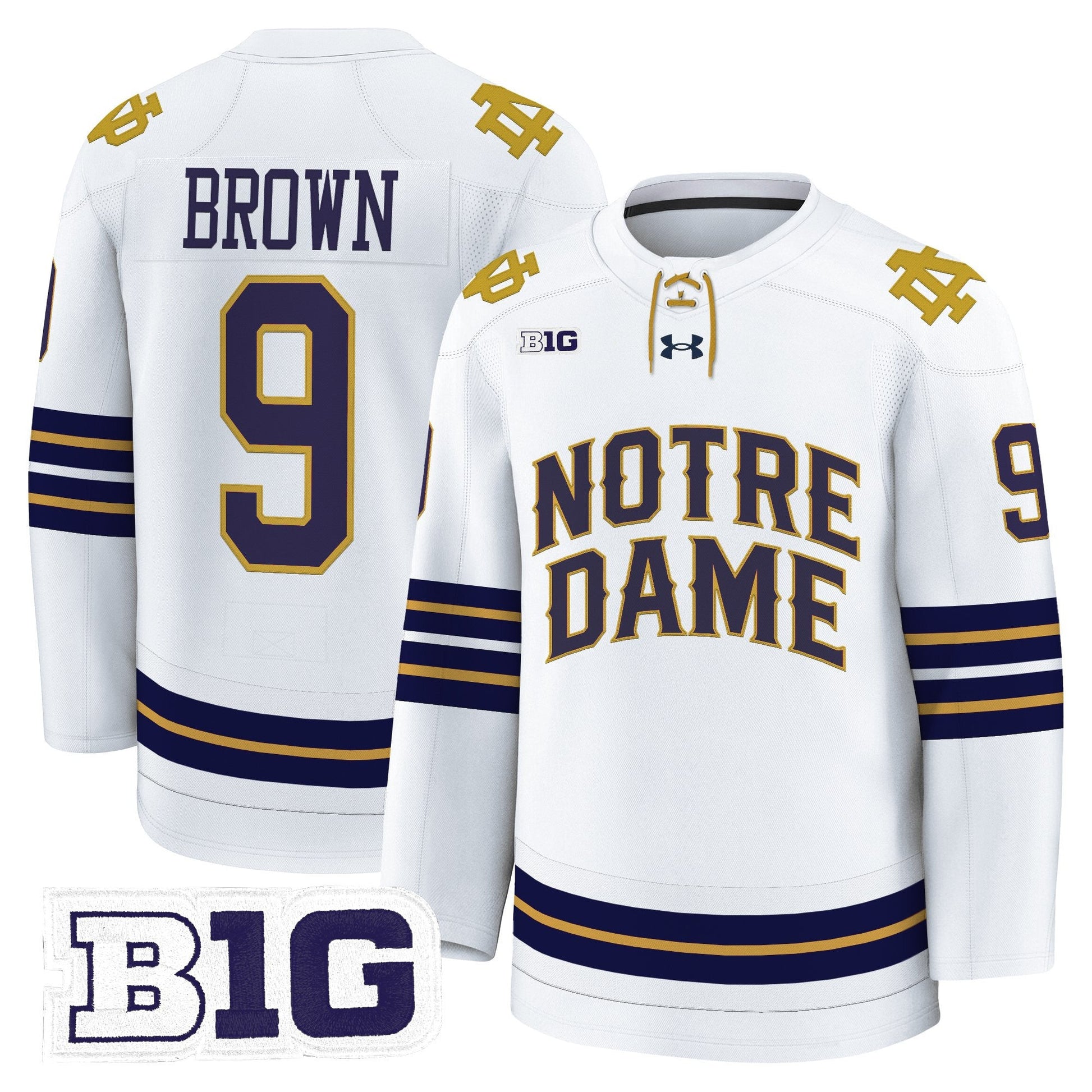 Men's Notre Dame Fighting Irish 2025/26 Premium Jersey - All Stitched