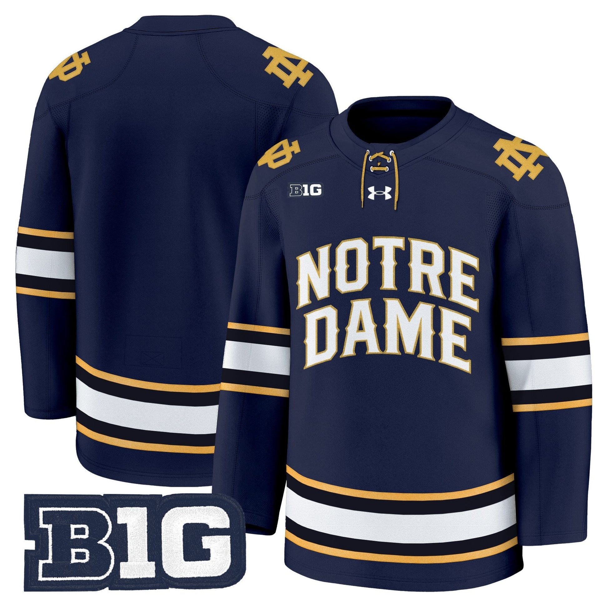 Men's Notre Dame Fighting Irish 2025/26 Premium Jersey - All Stitched