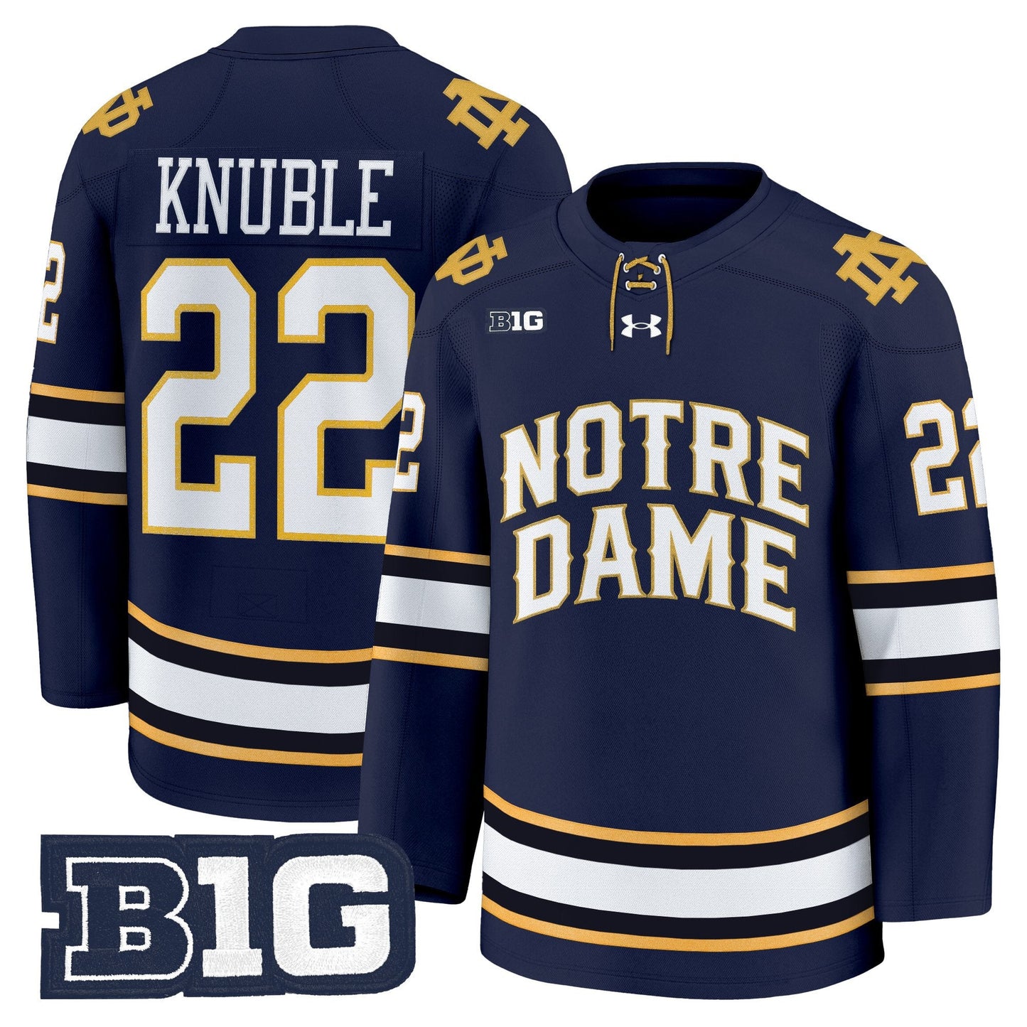 Men's Notre Dame Fighting Irish 2025/26 Premium Jersey - All Stitched