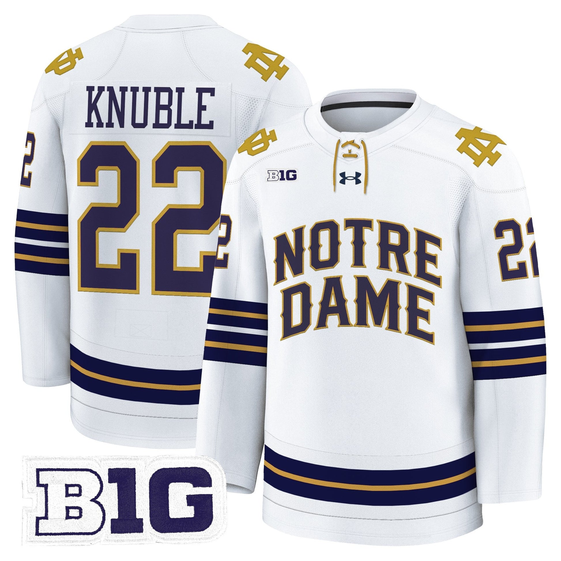 Men's Notre Dame Fighting Irish 2025/26 Premium Jersey - All Stitched