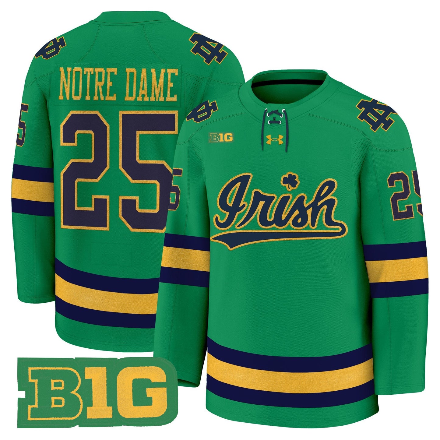 Men's Notre Dame Fighting Irish 2025/26 Premium Jersey - All Stitched