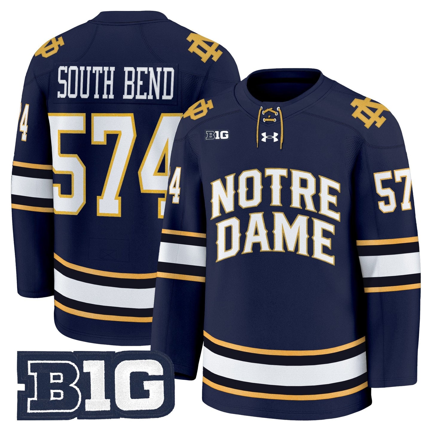 Men's Notre Dame Fighting Irish 2025/26 Premium Jersey - All Stitched