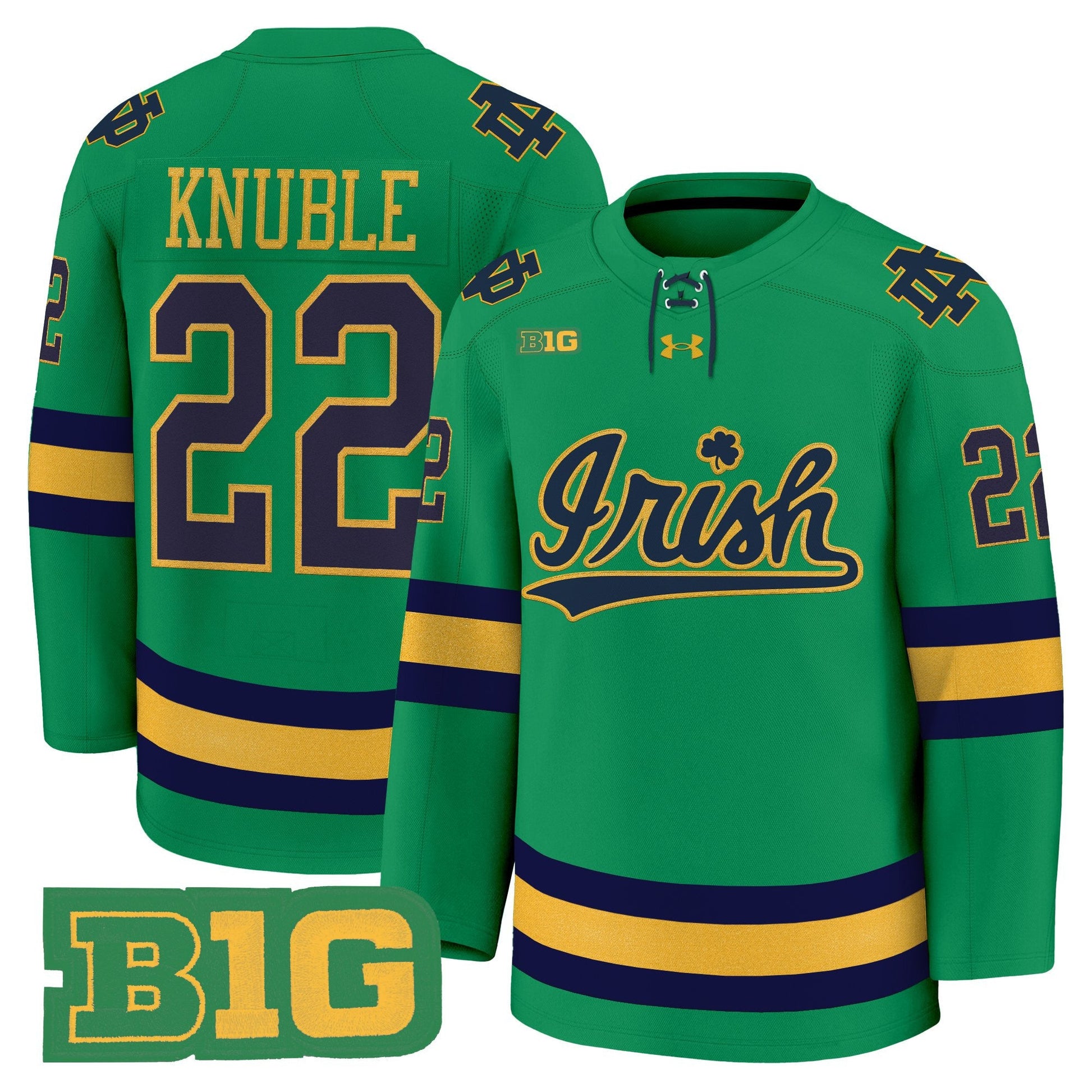 Men's Notre Dame Fighting Irish 2025/26 Premium Jersey - All Stitched