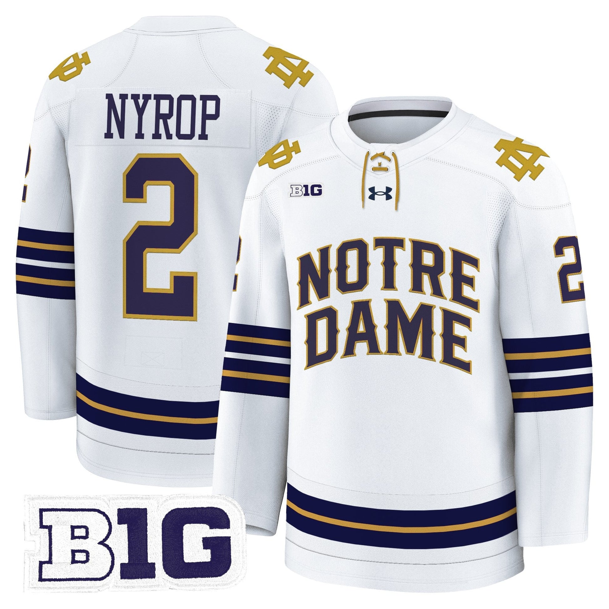 Men's Notre Dame Fighting Irish 2025/26 Premium Jersey - All Stitched