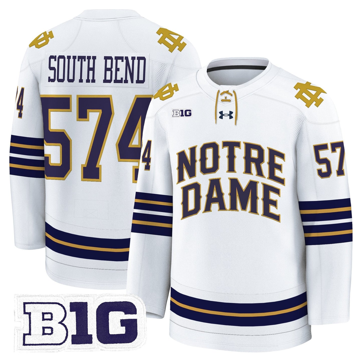 Men's Notre Dame Fighting Irish 2025/26 Premium Jersey - All Stitched