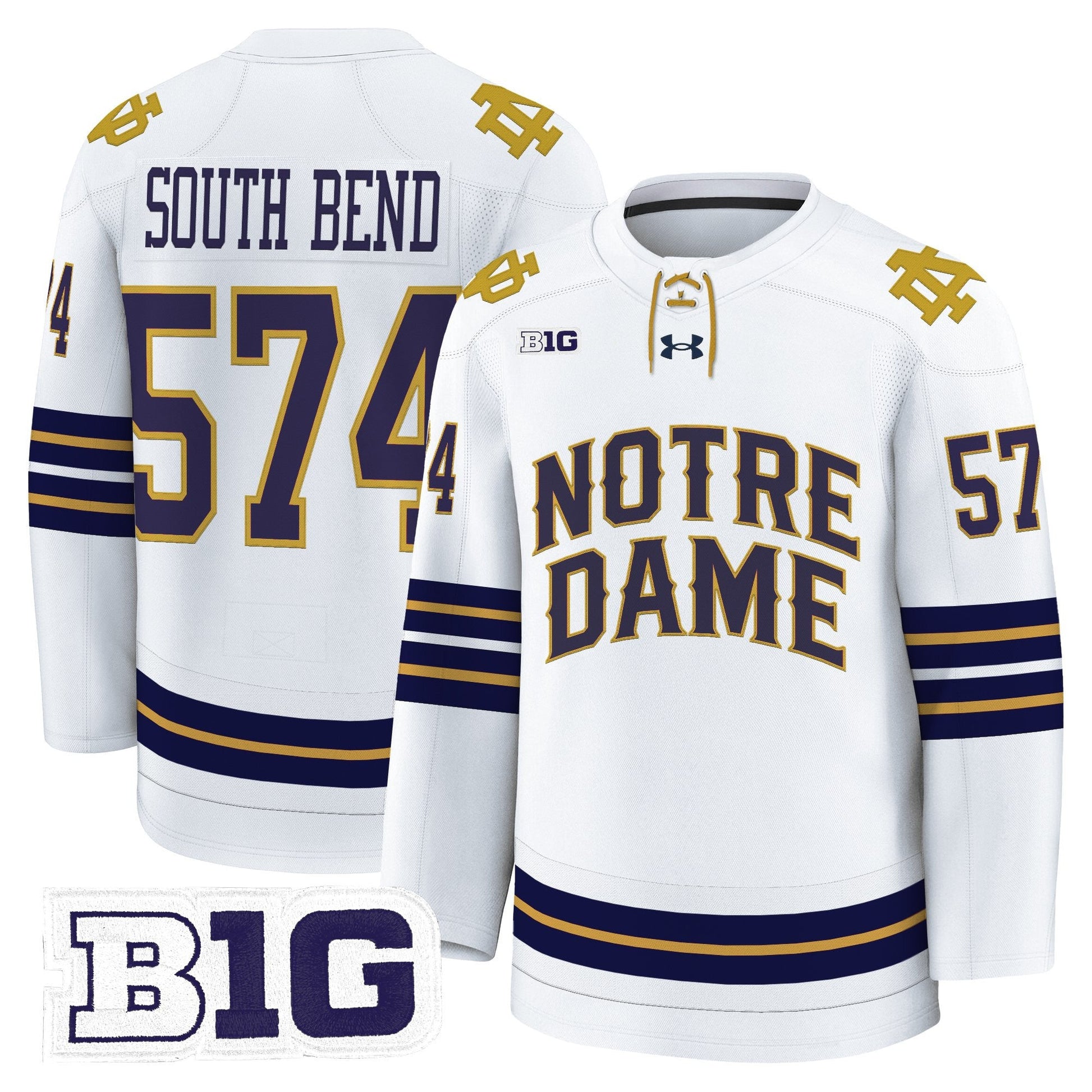 Men's Notre Dame Fighting Irish 2025/26 Premium Jersey - All Stitched