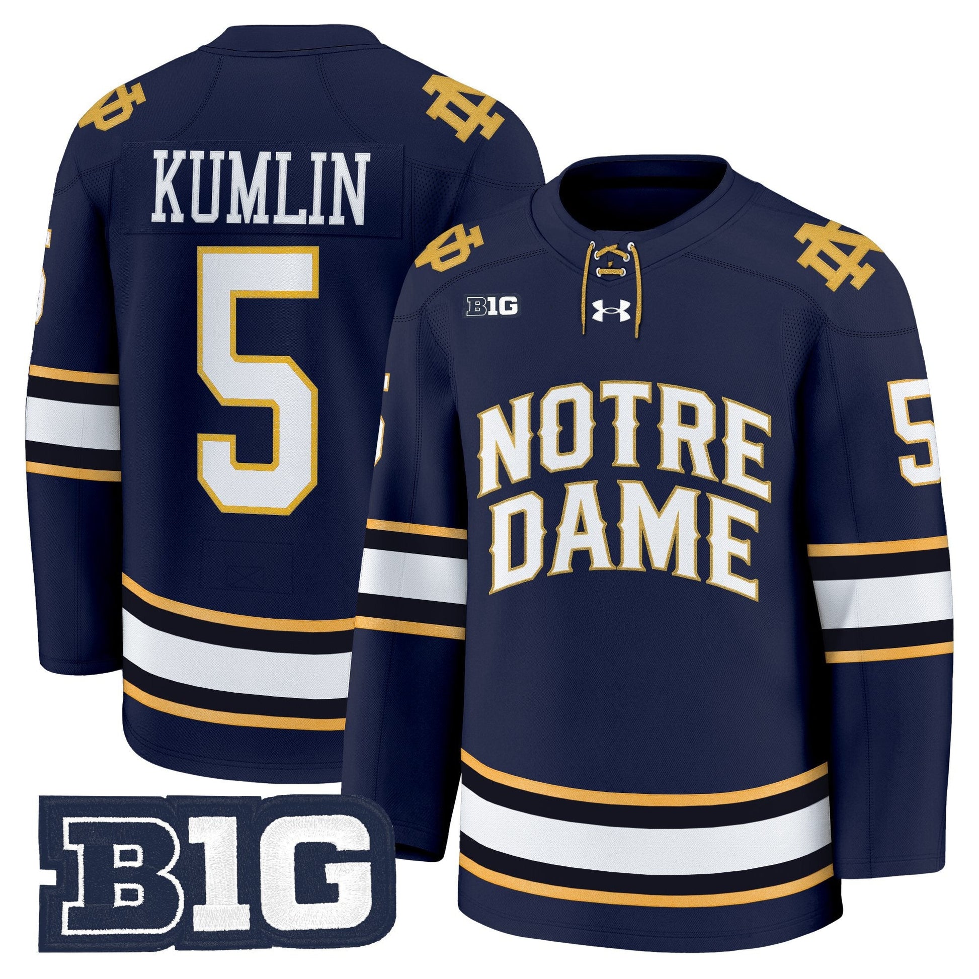 Men's Notre Dame Fighting Irish 2025/26 Premium Jersey - All Stitched