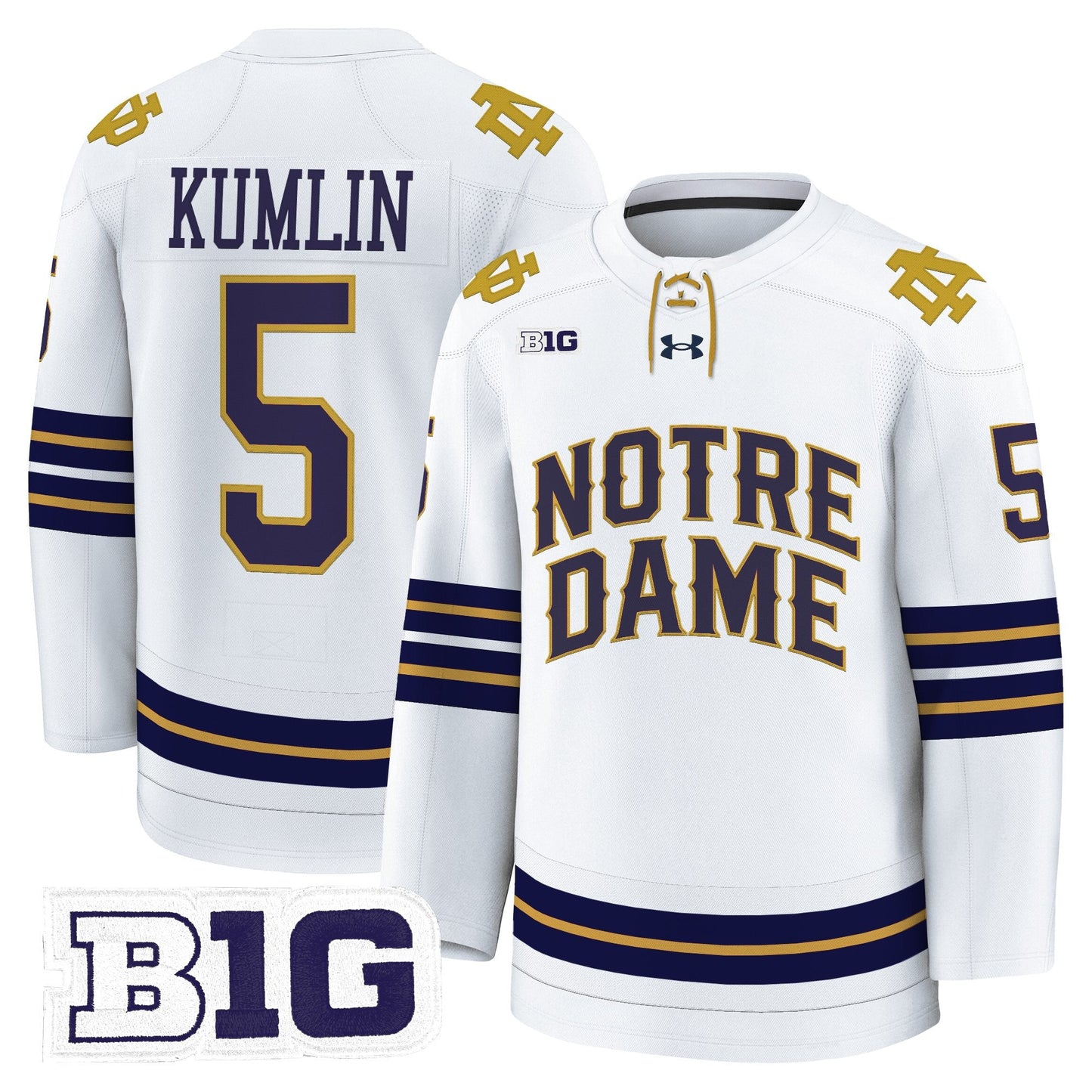 Men's Notre Dame Fighting Irish 2025/26 Premium Jersey - All Stitched