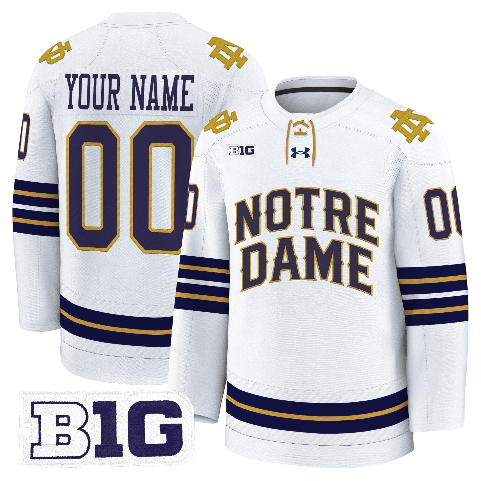 Notre Dame Fighting Irish 2025/26 Premium Custom Jersey - All Stitched