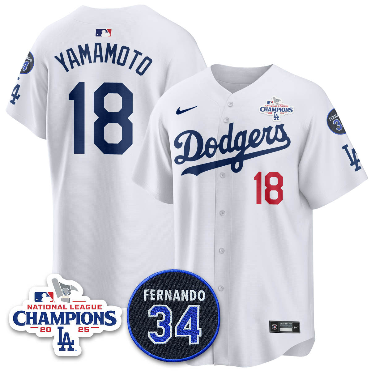 LAD 2025 NL Champions Jersey - All Stitched