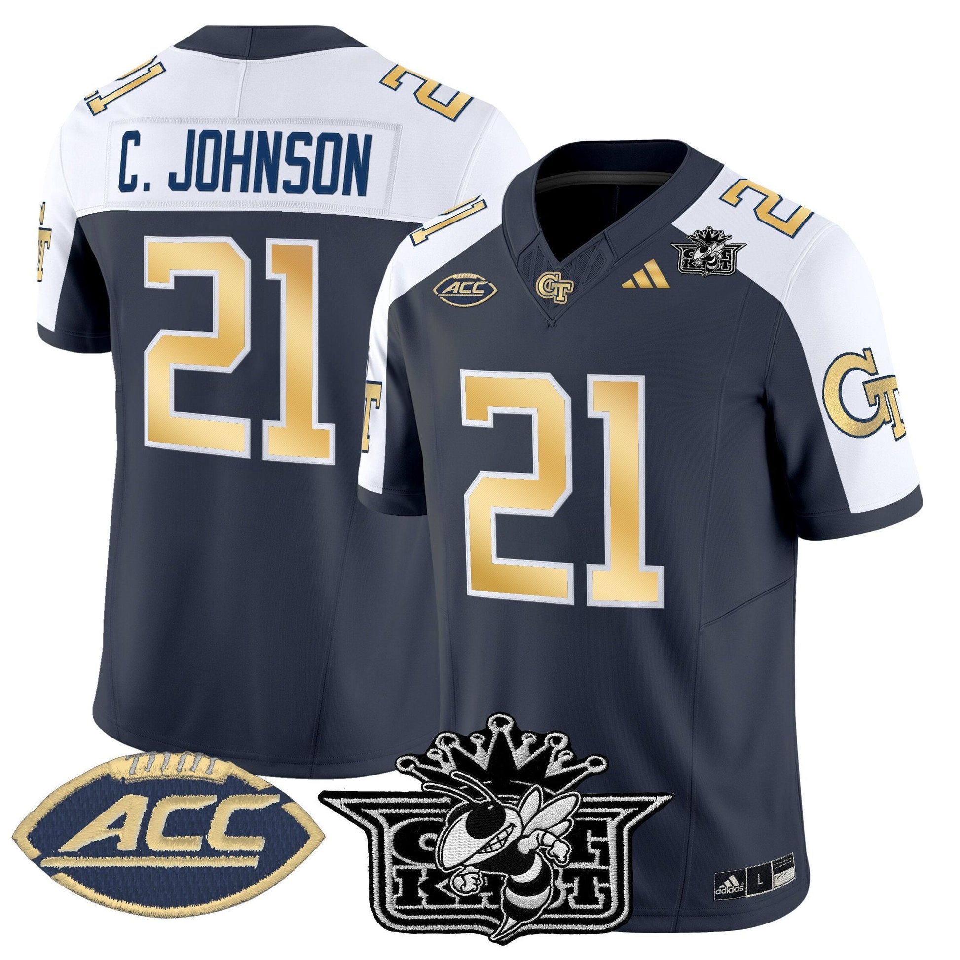 Men's Outkast x Georgia Tech Yellow Jackets 2025 Vapor Limited Jersey - All stitched