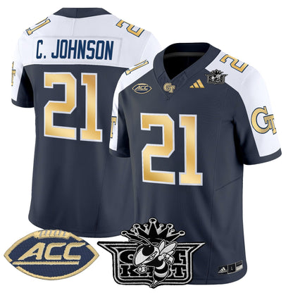 Men's Outkast x Georgia Tech Yellow Jackets 2025 Vapor Limited Jersey - All stitched