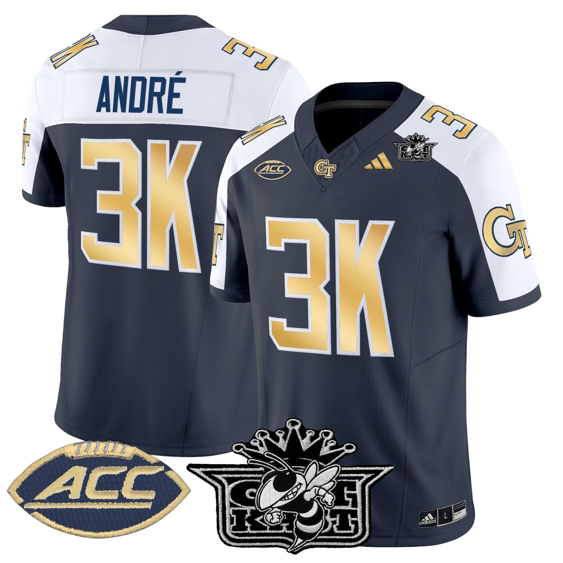 Men's Outkast x Georgia Tech Yellow Jackets 2025 Vapor Limited Jersey - All stitched