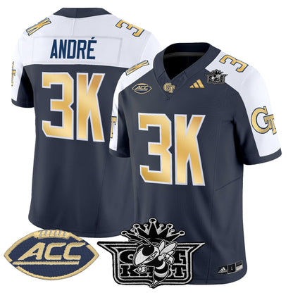 Men's Outkast x Georgia Tech Yellow Jackets 2025 Vapor Limited Jersey - All stitched