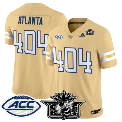 Men's Outkast x Georgia Tech Yellow Jackets 2025 Vapor Limited Jersey - All stitched