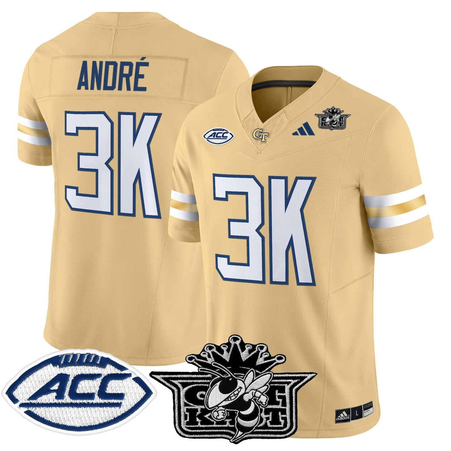 Men's Outkast x Georgia Tech Yellow Jackets 2025 Vapor Limited Jersey - All stitched