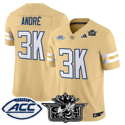 Men's Outkast x Georgia Tech Yellow Jackets 2025 Vapor Limited Jersey - All stitched
