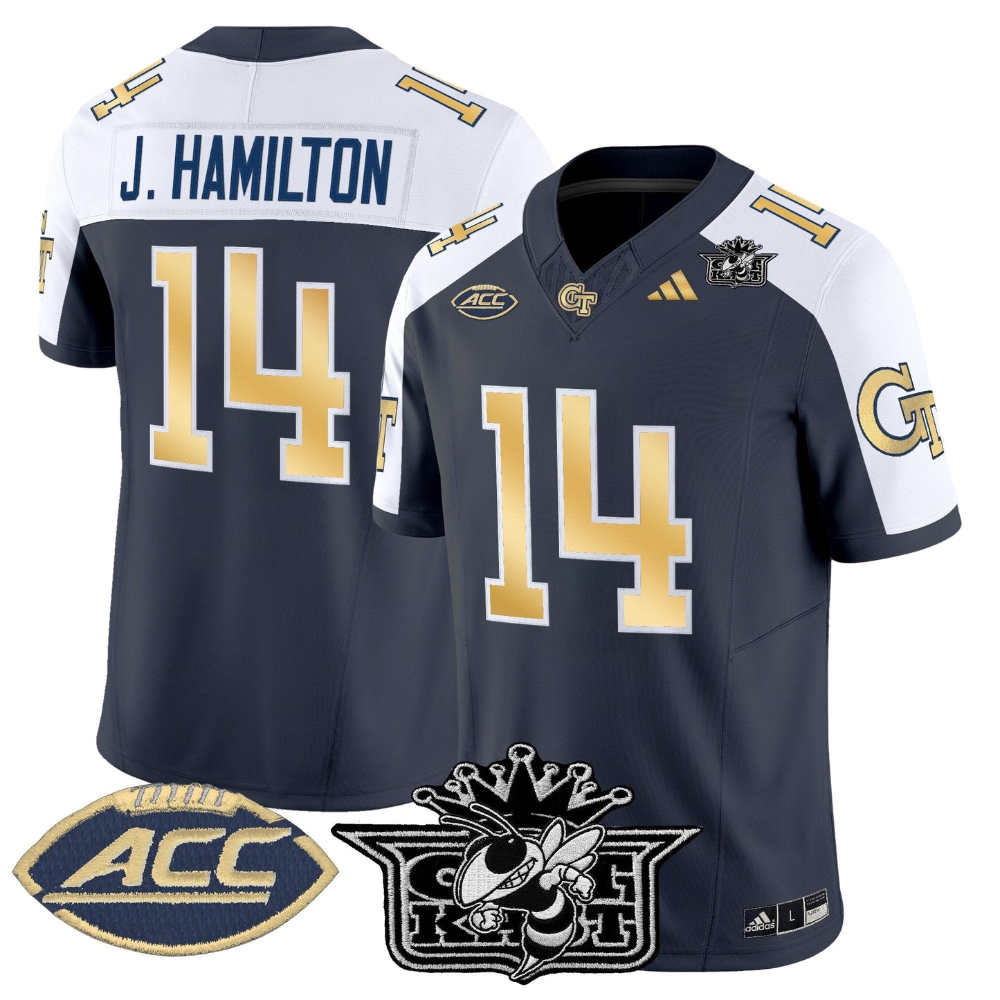 Men's Outkast x Georgia Tech Yellow Jackets 2025 Vapor Limited Jersey - All stitched