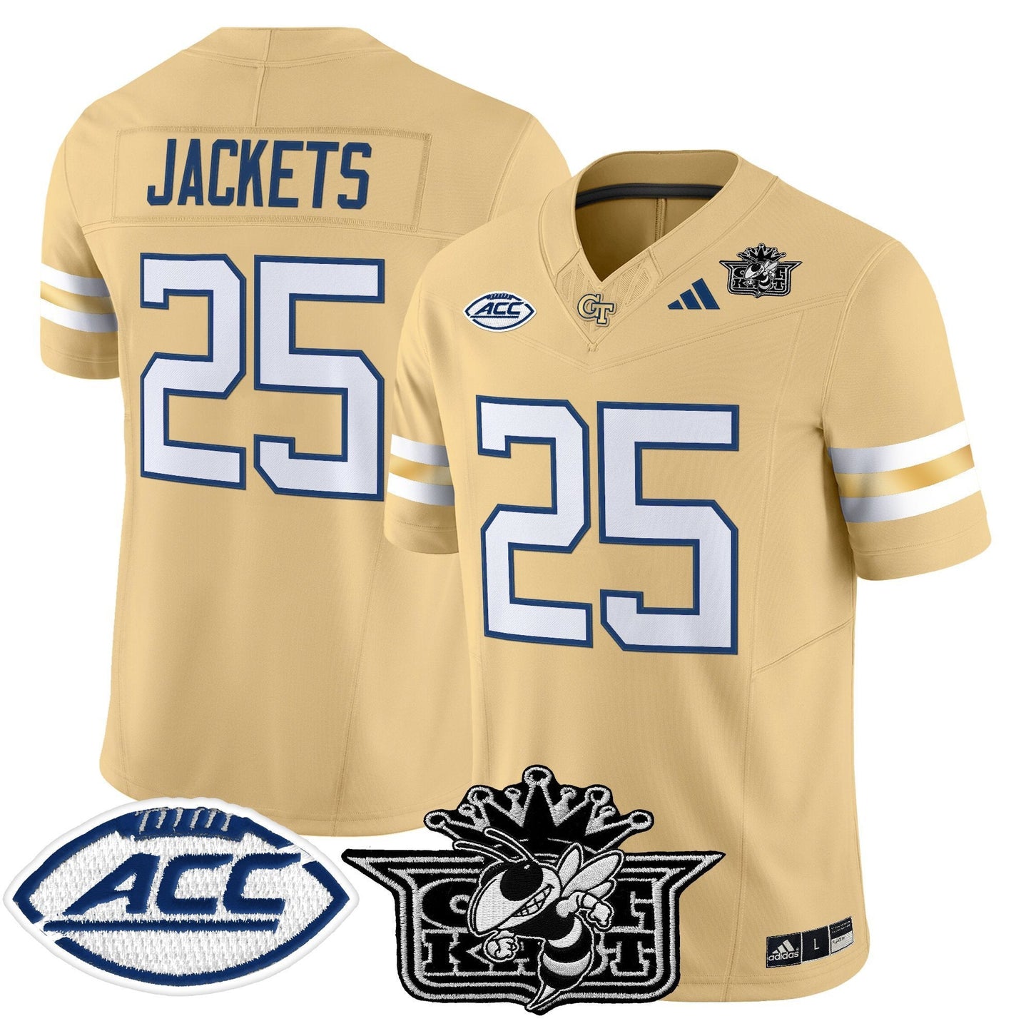 Men's Outkast x Georgia Tech Yellow Jackets 2025 Vapor Limited Jersey - All stitched