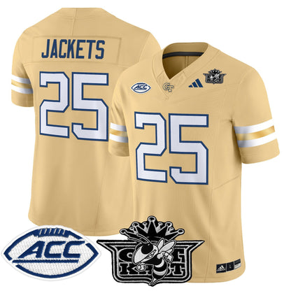 Men's Outkast x Georgia Tech Yellow Jackets 2025 Vapor Limited Jersey - All stitched