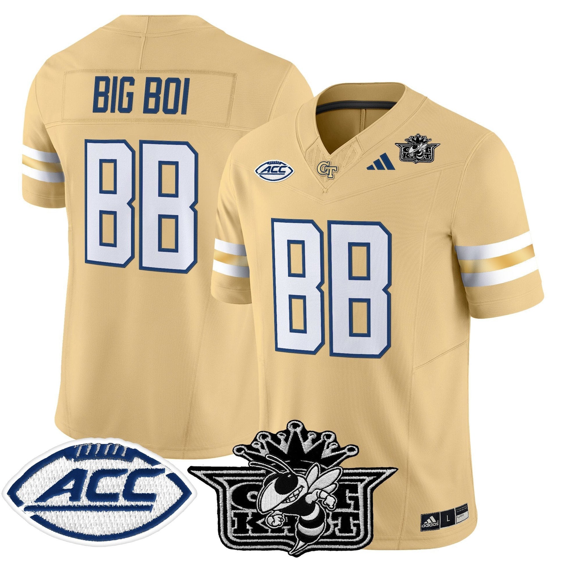 Men's Outkast x Georgia Tech Yellow Jackets 2025 Vapor Limited Jersey - All stitched