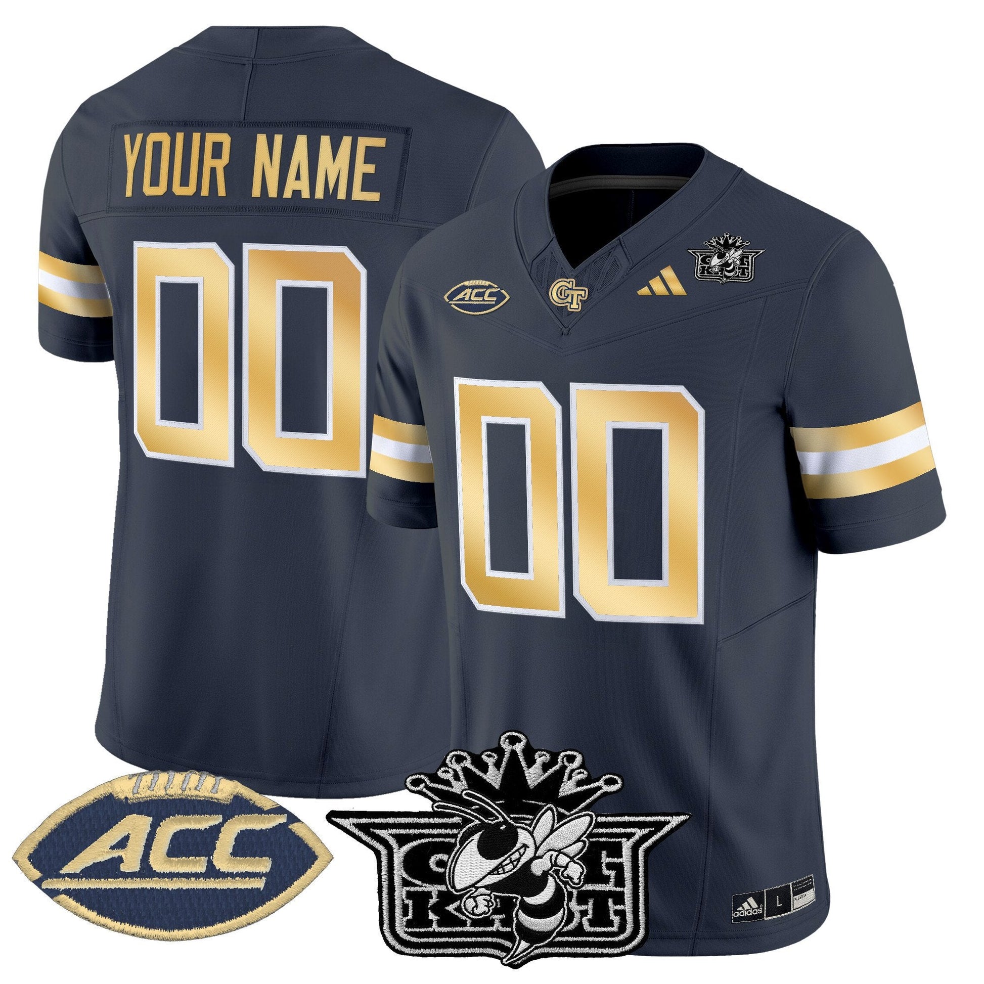 Outkast x Georgia Tech Yellow Jackets 2025 Vapor Limited Custom Jersey - All stitched