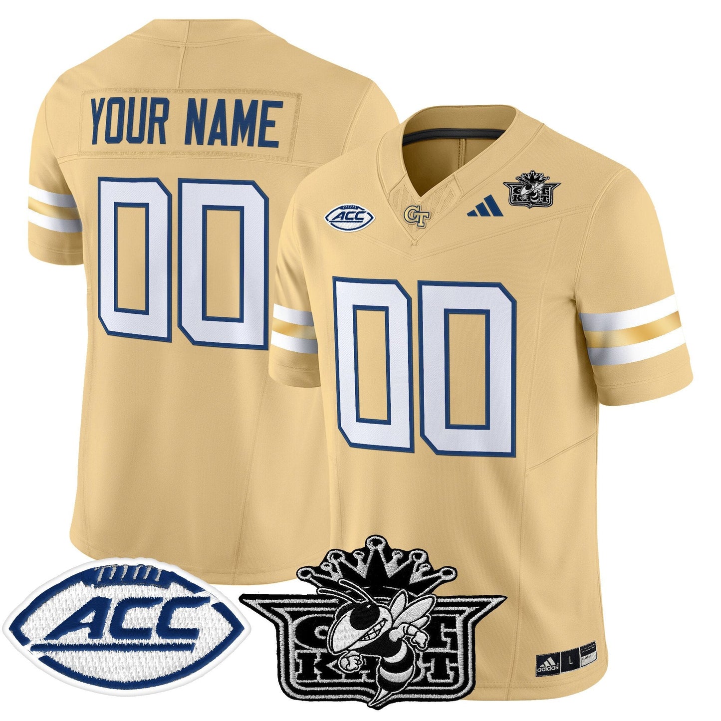 Outkast x Georgia Tech Yellow Jackets 2025 Vapor Limited Custom Jersey - All stitched