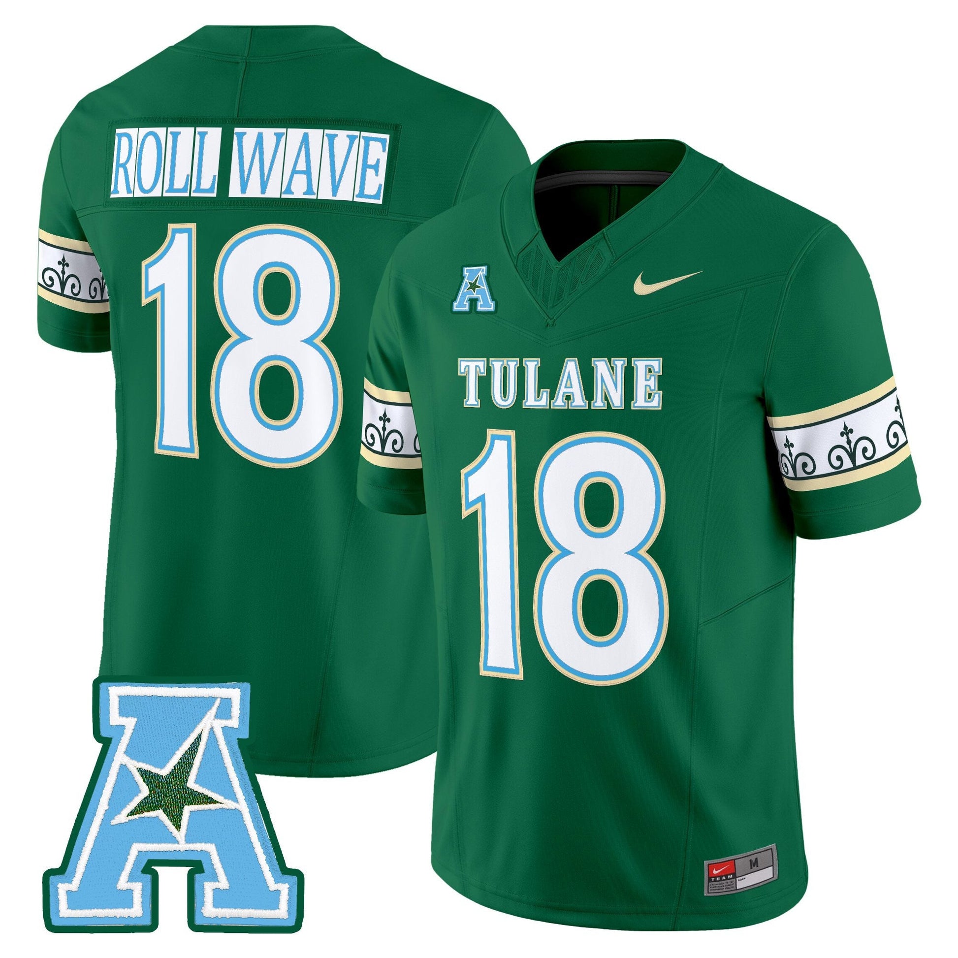 Men's Tulane Green Wave 2025 'City Edition' Vapor Limited Jersey - All Stitched