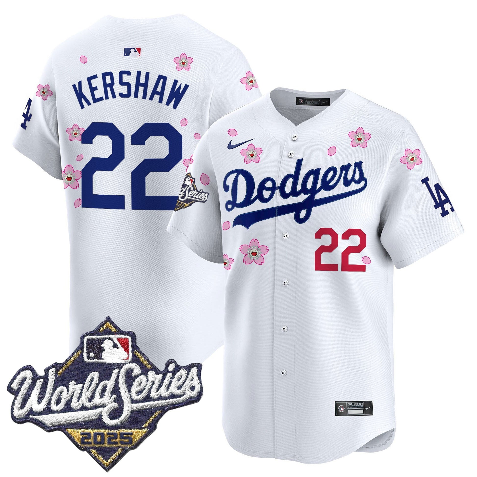 Men's Dodgers 2025 World Series x Tokyo Series Vapor Premier Limited Jersey - All Stitched