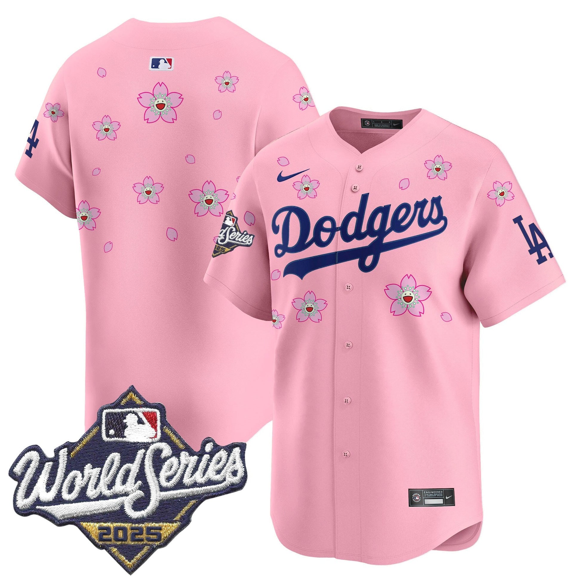 Men's Dodgers 2025 World Series x Tokyo Series Vapor Premier Limited Jersey - All Stitched