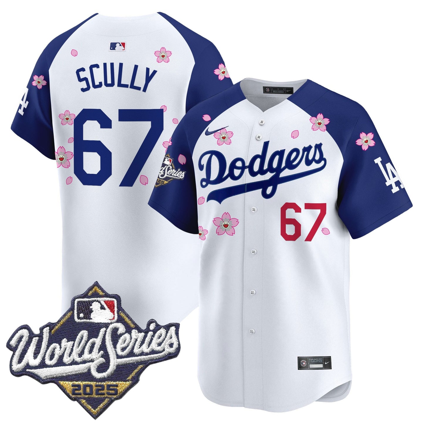 Men's Dodgers 2025 World Series x Tokyo Series Vapor Premier Limited Jersey - All Stitched