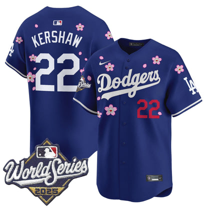 Men's Dodgers 2025 World Series x Tokyo Series Vapor Premier Limited Jersey - All Stitched