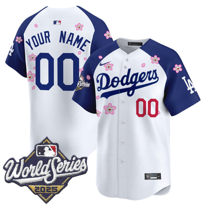 Dodgers 2025 World Series x Tokyo Series Vapor Premier Limited Custom Jersey - All Stitched